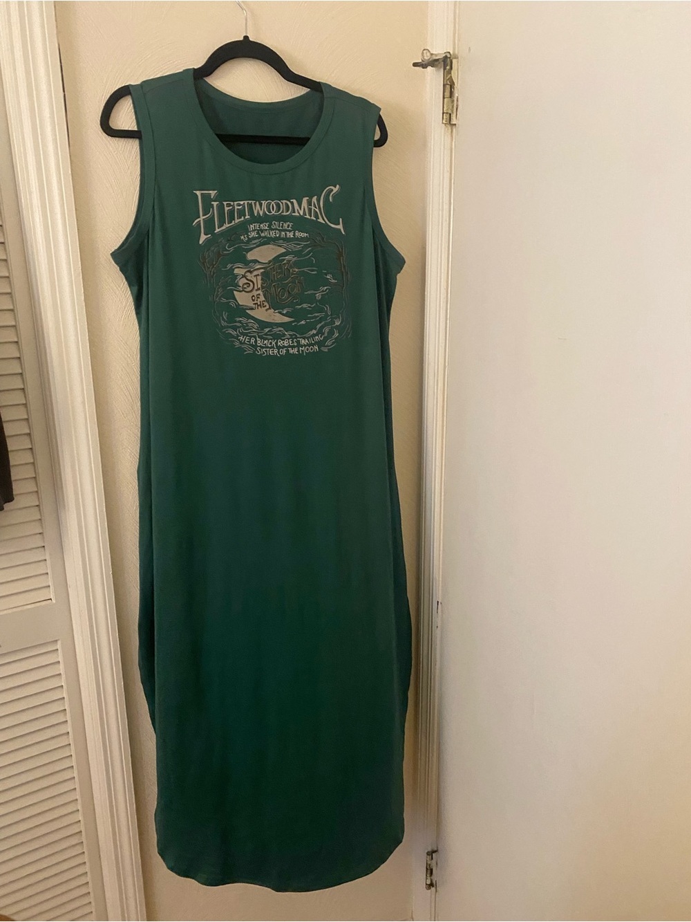 Fleetwood Mac Inspired Graphic Maxi Dress XXL Green - Picture 2 of 4